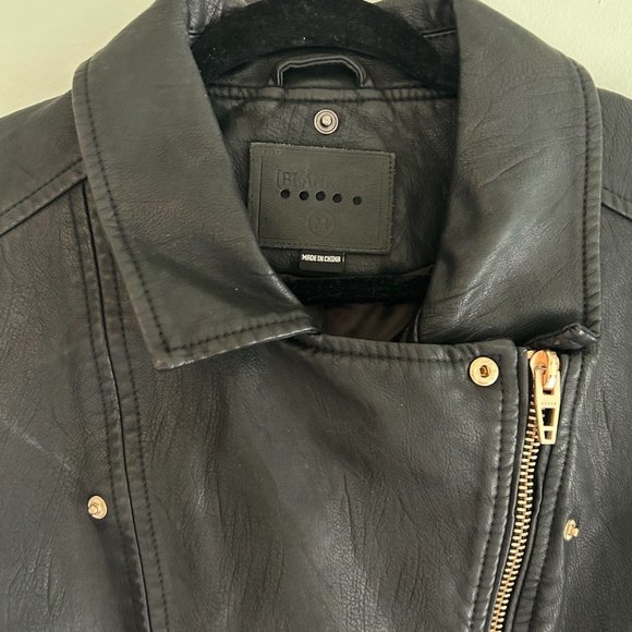 NEW Blank NYC Leather Cropped Moto Jacket - Picture 6 of 8